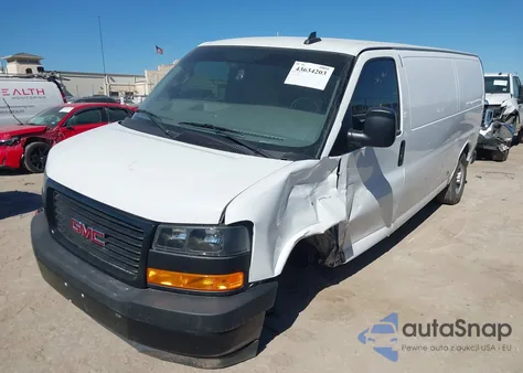 2023 GMC Savana Cargo Rwd 2500 Extended Wheelbase Work Van from USA, damaged, VIN 1GTW7BFP7P1168888